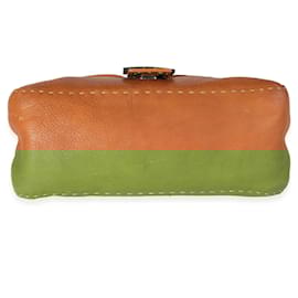 Fendi-Sac Fendi en cuir romain Selleria Mama Forever-Marron