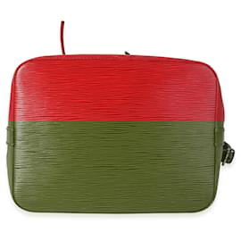 Louis Vuitton-Louis Vuitton Red Epi Leather Petit Noe -Red