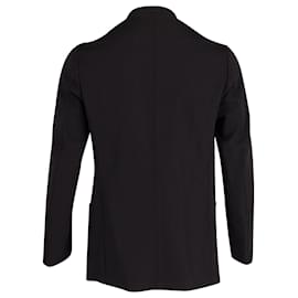 Yohji Yamamoto-Yohji Yamamoto Blazer Jacket in Black Wool-Black