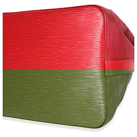 Louis Vuitton-Louis Vuitton Red Epi Leather Petit Noe Bag -Red