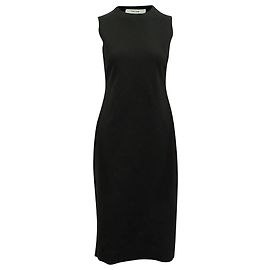 The Row Etuikleid Devi aus schwarzem Nylon Schwarz