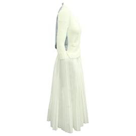 Sacai-Sacai Knit and Pleated Maxi Dress in Multicolor Cotton -Other