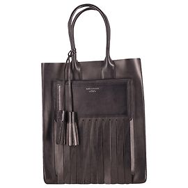 Acne Studios Cabas Piers Tassel en Cuir Noir Noir