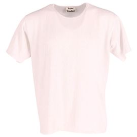 Camiseta de piqué de algodón blanco Niagara de Acne Studios Blanco