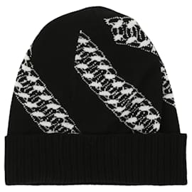 Givenchy-Givenchy 4G Chain Wool Beanie-Black