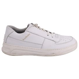 Acne Studios Low Top Sneakers in White Leather White