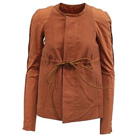 Chaqueta Rick Owens Naska de algodón naranja quemado Naranja