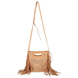 Bolsa Maje Woven M em Poliamida Bege Bege