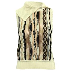 Missoni-Missoni Color Block Knitted Sweater Vest in Multicolor Wool  -Other