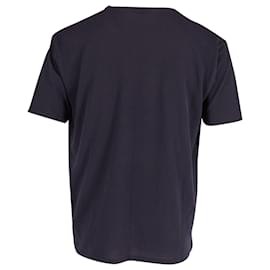Acne-Acne Studios Niagara Pique T-Shirt in Navy Blue Cotton-Blue,Navy blue