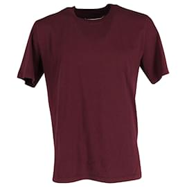 Maison Martin Margiela-Maison Margiela Maison Margiela T-Shirt in Maroon Cotton-Brown,Red