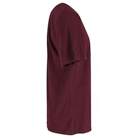 Maison Martin Margiela-Maison Margiela Maison Margiela T-Shirt in Maroon Cotton-Brown,Red