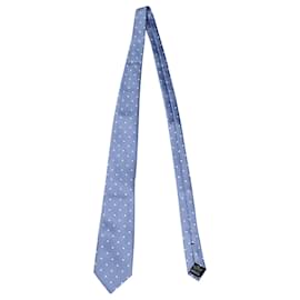 Tom Ford-Tom Ford 80mm Polka Dot Tie in Blue Silk-Other
