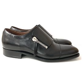 Brogues de couro preto com zíper lateral Givenchy Preto