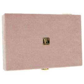 Portagioie MCM Velluto Rosa Auth 30467 Rosa