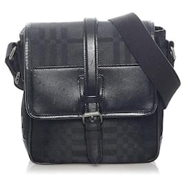 Burberry-Canvas Crossbody Bag-Black