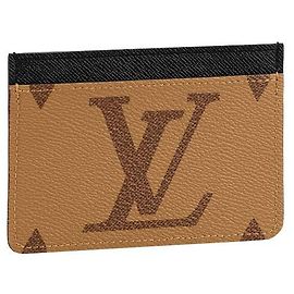 Louis Vuitton LV Side up card holder new Brown