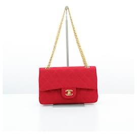 Chanel-Timeless gold chain jersey-Red