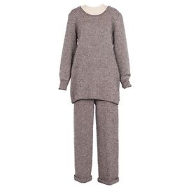 Chloé Roupa de calça Chloe Wool Marrom Preto