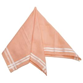 Hermès-Hermes Pink Cotton Handkerchief-Pink