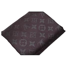 Louis Vuitton-Dark Purple Monogram Print Shawl-Purple