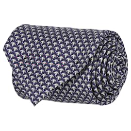 Salvatore Ferragamo-Salvatore Ferragamo Stingray-Print Necktie-Blue
