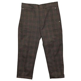 Calça xadrez masculina xadrez Junya Watanabe em algodão marrom Marrom
