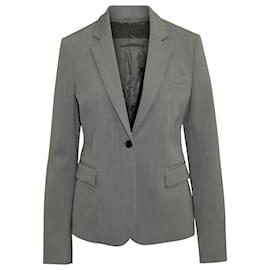 Joseph-Blazer Joseph à simple boutonnage en laine grise-Gris