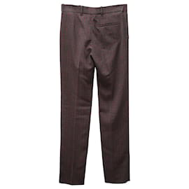 Balenciaga-Balenciaga Pantalon à Carreaux Coupe Classique en Polyester Multicolore-Autre