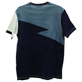 Junya Watanabe-Junya Watanabe Man Graphic Printed Shirt in Blue Cotton-Other