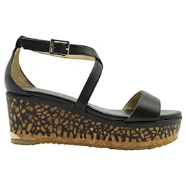 Jimmy Choo Cuñas de corcho negro Negro