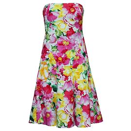 Polo Ralph Lauren Vestido evasé con estampado floral sin tirantes Otro