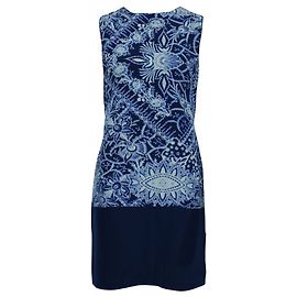Jigsaw Vestido estampado azul Azul