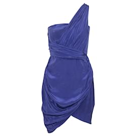 Zimmermann-Purple Silk Strapless Mini Dress-Purple