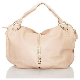 Céline Bolsa de ombro de couro agridoce Bege