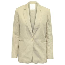 Sandro-Blazer de alfaiataria estampado Sandro Paris em viscose poliéster multicolorido-Outro