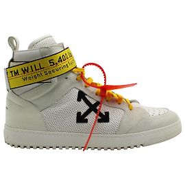 Off White Off-White Drilled High 'Industrial Belt' in White leather White