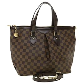 Louis Vuitton-LOUIS VUITTON Damier Ebene Palermo PM Shoulder Bag N48214 LV Auth 30513a-Other