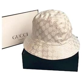Gucci-Gucci GG Lame Bucket Hat , white and silver-Silvery,White