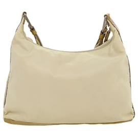 Prada-PRADA Shoulder Bag Nylon Beige Auth fm1543-Beige