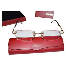 Cartier-Cartier Eyewear Portland for menT8120189 solid gold frame-Golden