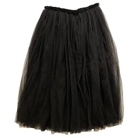 Comme Des Garcons-CDG Black Tulle skirt-Black