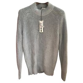 Pull à col roulé Jil Sander bleu en mohair Bleu