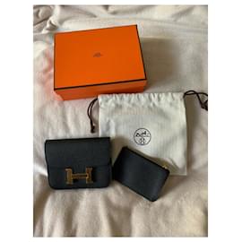 Hermès-Constance slim compact-Black