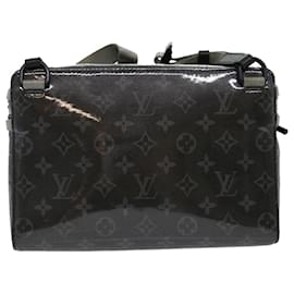 Louis Vuitton-Bolsa de ombro LOUIS VUITTON Eclipse Glaze Messenger PM cinza M52218 Autenticação de LV 30549NO-Cinza