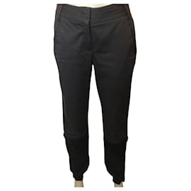 Marithé et François Girbaud Pantaloni bicolore Marithé François Girbaud Nero Marrone scuro