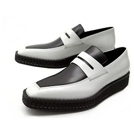 NEUN BERLUTI ANDY DEMESURE SCHUHE 4796 9 43 LEDERLOAFERS + BOX Weiß
