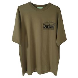 Autre Marque Camiseta Aries Verde de Algodón Talla L Verde