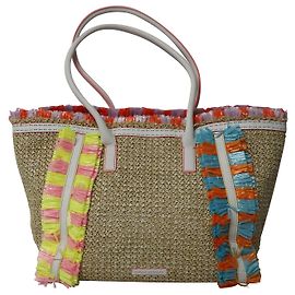 Sophia Webster Taya Raffia Tote Bag in Multicolored Straw  Multiple colors