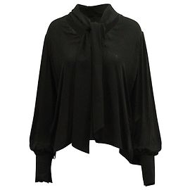 Chemisier Khaite Francisco en Soie Noire Noir
